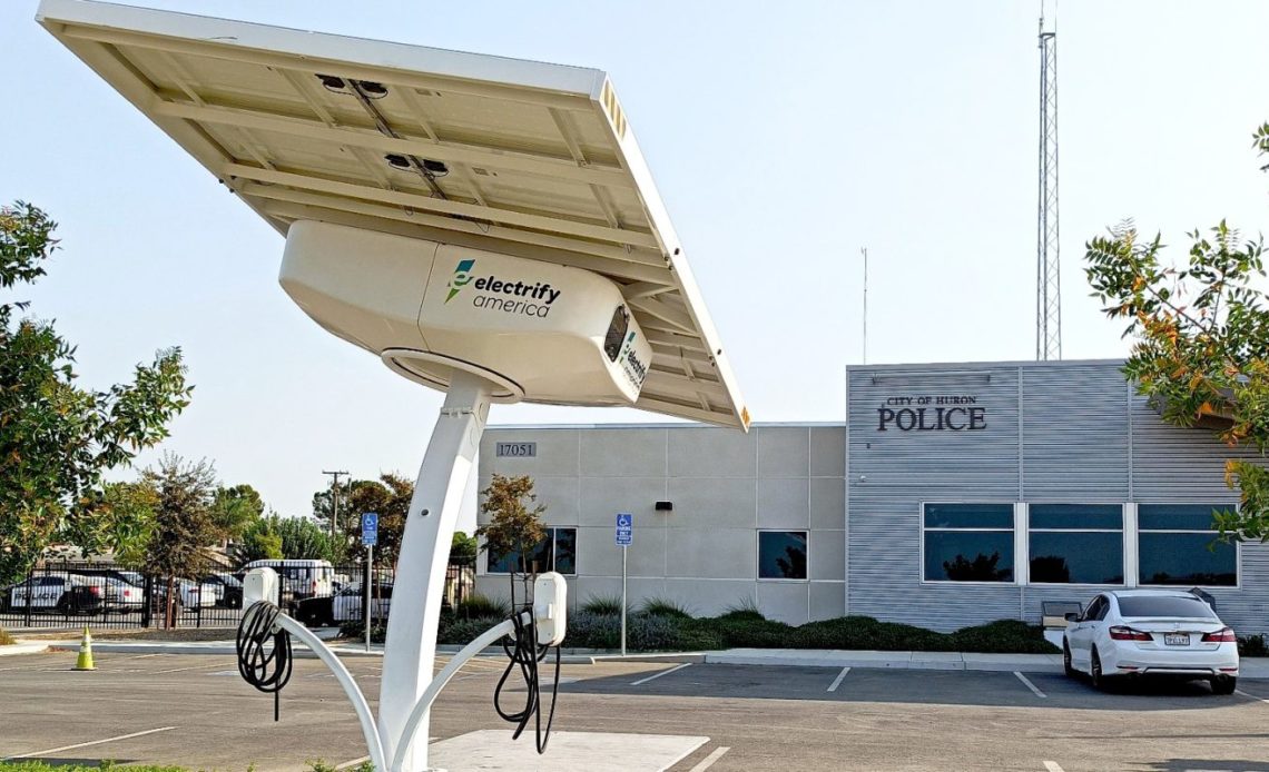 Electrify America opens 30 solar EV charging stations in California