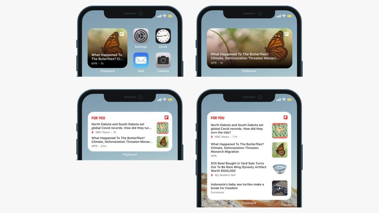 Flipboard app adds dynamic iOS 14 home screen widgets with curated ...